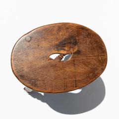 Pair of Oval Oak Stools English circa 1880 - 4421641