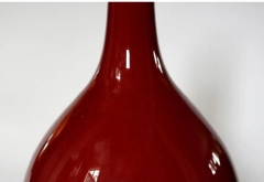 Pair of Oxblood Porcelain Lamps - 2644634