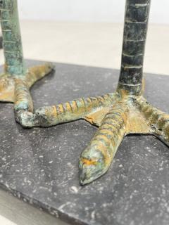 Pair of Painted Bronze Heron Statues - 2553198
