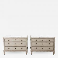 Pair of Painted Gustavian Chest of Drawers - 1898805