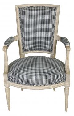 Pair of Painted Louis XVI Style Armchairs - 4016001