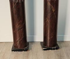 Pair of Painted Wooden Columns 1920s - 3702474