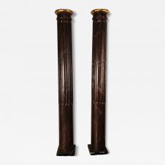 Pair of Painted Wooden Columns 1920s - 3706471