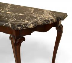 Pair of Pair of Continental Rosewood Marble Top Console Table - 1427661