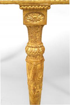 Pair of Pair of English Georgian Satinwood Demilune Console Table - 1427571