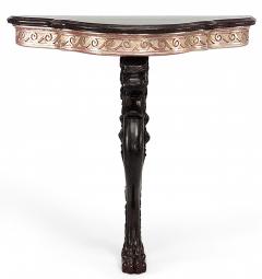 Pair of Pair of English Regency Lion Leg Console Table - 1427495