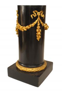 Pair of Pair of French Empire Black Lacquer Pedestals - 1437128