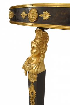 Pair of Pair of French Empire Bronze Dore and Marble Console Table - 1427422