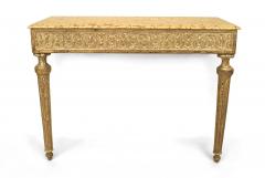 Pair of Pair of Italian Neo Classic Gilt and Marble Console Table - 1427490