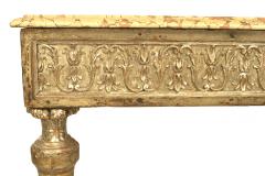 Pair of Pair of Italian Neo Classic Gilt and Marble Console Table - 1427491