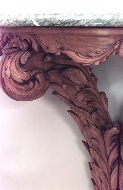 Pair of Pair of Italian Neo Classic Pine Green Marble Console Table - 1427445