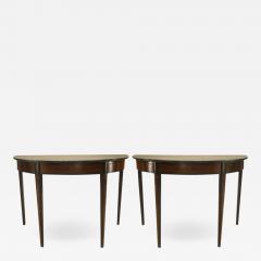 Pair of Pair of Italian Neo Classic Rosewood Console Table - 1430429