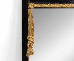Pair of Pair of Italian Neo classic Black Lacquered Vertical Mirrors - 1398822
