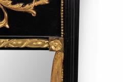 Pair of Pair of Italian Neo classic Black Lacquered Vertical Mirrors - 1398823