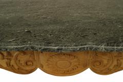 Pair of Pair of Louis XV Oak Green Marble Console Table - 1427664