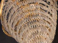 Pair of Palatial Bronze and Crystal Swag Design Louis XVI Style Chandeliers - 1254265