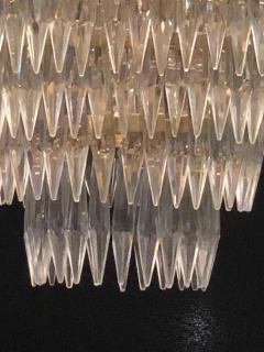 Pair of Palatial Bronze and Crystal Swag Design Louis XVI Style Chandeliers - 1254268