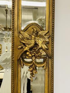 Pair of Palatial Mirrors Louis XVI Giltwood Hand Carved Pier Console Wall - 3054701