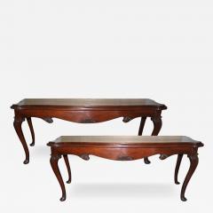Pair of Palazzo Scaled Early 17th Century Florentine Walnut Console - 3664400