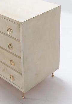 Pair of Parchment Four Drawer Chests - 3013489