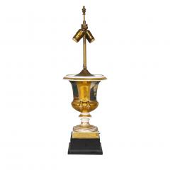Pair of Paris Porcelain Campagna Form Table Lamps with New Shades - 3786492