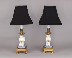 Pair of Paris Porcelain Putti Mounted as Lamps c 1810 20 - 1554981