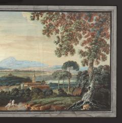 Pair of Pastoral Landscapes 18th c  - 3355514