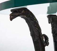 Pair of Patinated Bronze Glass Top Side Tables - 4479318