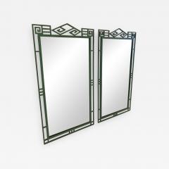 Pair of Patinated Iron Mirrors - 952775