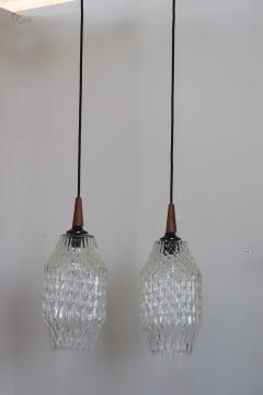 Pair of Pendant Lamps in Murano Glass Italy 1960s - 4194939
