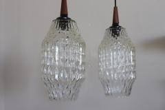 Pair of Pendant Lamps in Murano Glass Italy 1960s - 4194940
