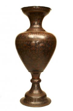 Pair of Persian Style Cloisonne and Enamel Floor Vases - 4200631