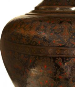 Pair of Persian Style Cloisonne and Enamel Floor Vases - 4200632