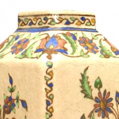 Pair of Persian Style Floral Ceramic Vases - 4669808