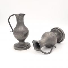 Pair of Pewter Pitchers France circa 1800 - 3928342