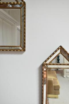 Pair of Pierre Dariel dit Dolt pedestal mirror 1940s  - 4684563