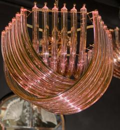 Pair of Pink Murano Curvati Ceiling Light or Flushmount 1990 - 1910406