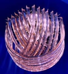 Pair of Pink Murano Curvati Ceiling Light or Flushmount 1990 - 1910407
