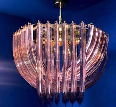 Pair of Pink Murano Curvati Ceiling Light or Flushmount 1990 - 1910412