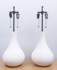 Pair of Plaster Custom Elle Lamps - 2465917