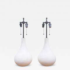 Pair of Plaster Custom Elle Lamps - 2472722