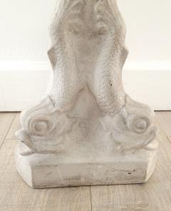 Pair of Plaster Grotto Pedestals with Dolphins circa 1950s Two pairs available - 3629533