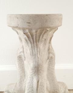 Pair of Plaster Grotto Pedestals with Dolphins circa 1950s Two pairs available - 3629534