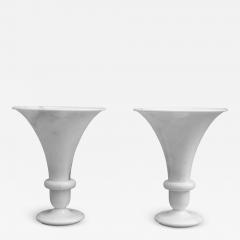 Pair of Polished Marble Urn Shaped Table Lamps - 2339680