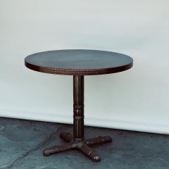 Pair of Polished Steel and Antiviral Raw Copper Top Gueridon Side Tables - 1402873