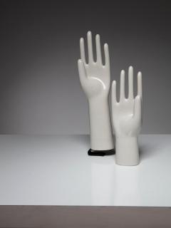 Pair of Porcelain Glove Molds - 4725374