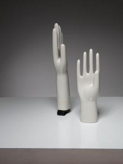 Pair of Porcelain Glove Molds - 4725375