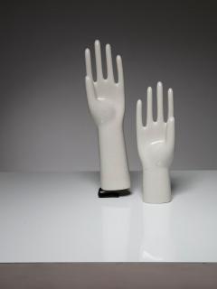 Pair of Porcelain Glove Molds - 4725377