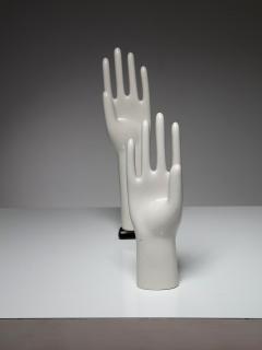 Pair of Porcelain Glove Molds - 4725378