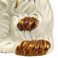 Pair of Porcelain and Copper Staffordshire Dogs - 4201356